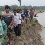 তালায় খেশরা ইউনিয়নের কপোতাক্ষ নদের বেড়িবাঁধে ভাঙন