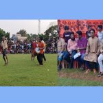 তালায় প্রীতি ঢালী খেলায় দর্শকদের ঢল