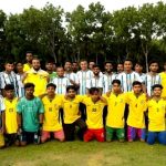 ধুলিহর কোমরপুরে ব্রাজিল-আর্জেন্টিনা সমর্থকদের প্রীতি ফুটবল ম্যাচ অনুষ্ঠিত