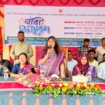 তালায় নারী সমাবেশে নারী নির্যাতন ও বাল্যবিবাহ প্রতিরোধে নারী সমাবেশ