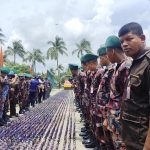 সাতক্ষীরায় ৩১ কোটি ৯৪ লাখ টাকার মাদক ধ্বংস করল ১৭ বিজিবি