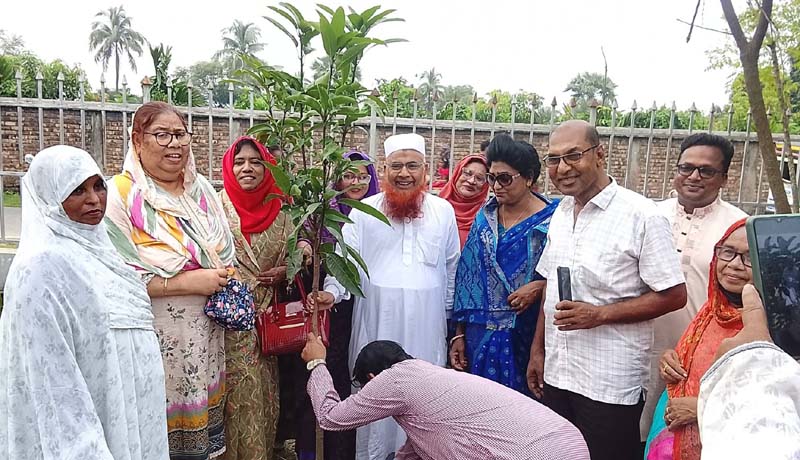 আশাশুনিতে জাতীয়তাবাদী মহিলা দলের কর্মী সমাবেশ ও বৃক্ষ রোপন